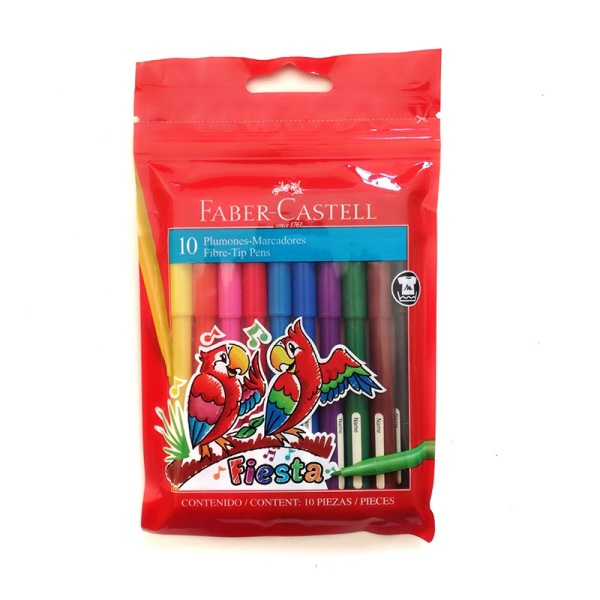 FIBRA FABER CASTELL FIESTA por 10 Largas