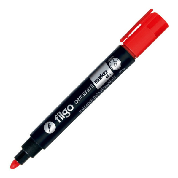 MARCADOR ROJO PERMANENTE FILGO